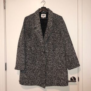 Old Navy - Black and white boucle coat